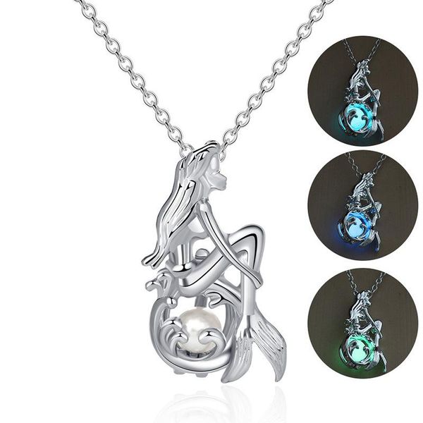 pendant necklaces glow in the dark mermaid silver color luminous fluorite natural stone for women
pendant necklaces glow in the dark mermaid silver color luminous fluorite natural stone for women