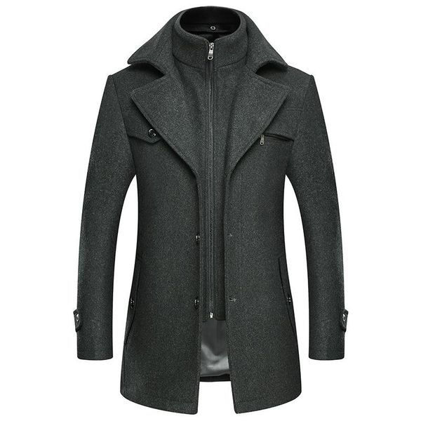 men's wool & blends autumn and winter double collar fashion woolen coat men large size windbreaker trench soft warm clothing, Black
men's wool & blends autumn and winter double collar fashion woolen coat men large size windbreaker trench soft warm clothing, Black