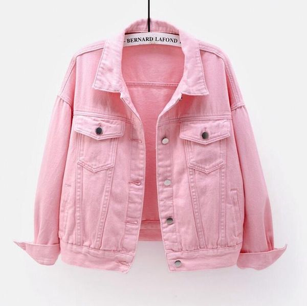 women's jackets women denim jacket streetwear plus size jean female casual loose outerwear 2021 autumn fashion pink red white coat, Black;brown
women's jackets women denim jacket streetwear plus size jean female casual loose outerwear 2021 autumn fashion pink red white coat, Black;brown