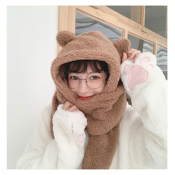 beanies women winter lamb hats girl fashion hat scarf warm cute bear ear shape windproof neck novelty for snow outdoor sports access
beanies women winter lamb hats girl fashion hat scarf warm cute bear ear shape windproof neck novelty for snow outdoor sports access