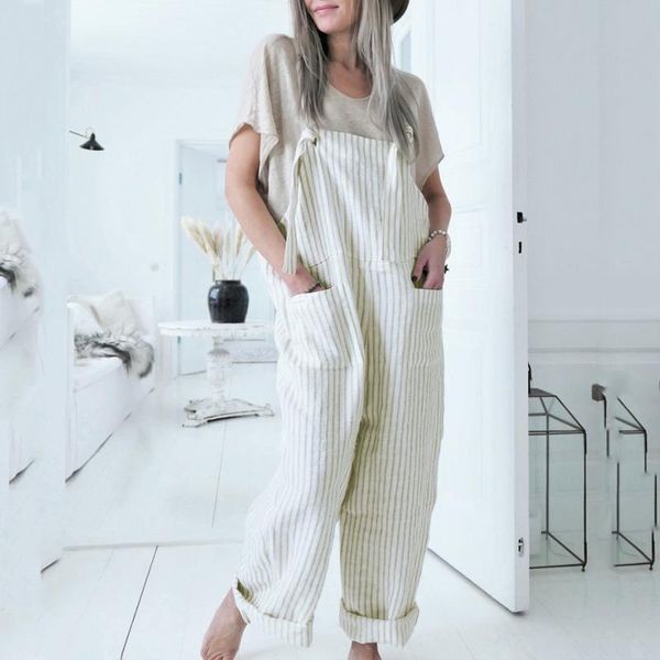women's jumpsuits & rompers vintage multi pocket casual stripe romper overalls women jumpsuit streetwear loose one pieces suits summer, Black;white
women's jumpsuits & rompers vintage multi pocket casual stripe romper overalls women jumpsuit streetwear loose one pieces suits summer, Black;white