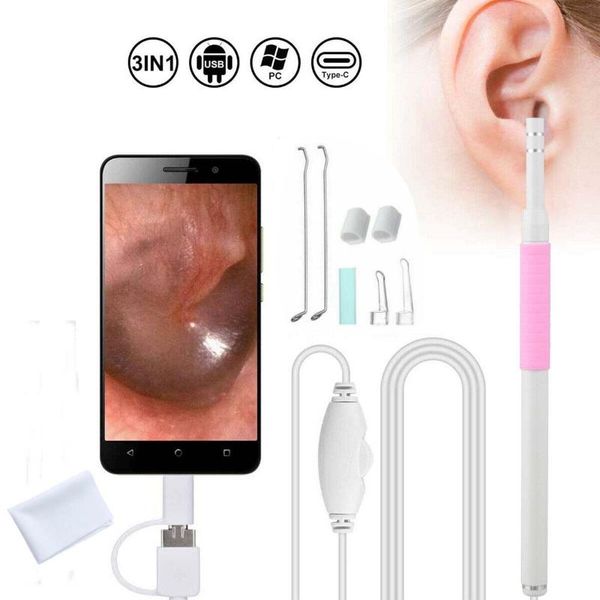 cameras 5.5mm professional otoscope video 3 in 1 usb ear cleaning kit 1.3mp phone nose examination for students
cameras 5.5mm professional otoscope video 3 in 1 usb ear cleaning kit 1.3mp phone nose examination for students