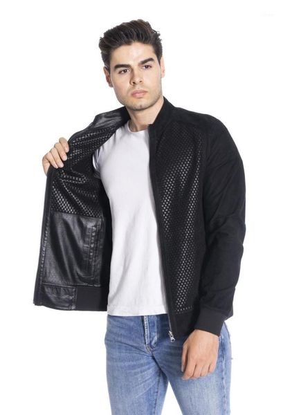 men's leather & faux genuine coats jacket 1st grade sheepskin coat vintage formal casual winter, Black
men's leather & faux genuine coats jacket 1st grade sheepskin coat vintage formal casual winter, Black