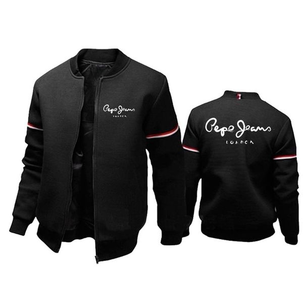 men's jacket pepe print solid color zipper sports male casual outdoor running baseball uniform 211126, Black;brown
men's jacket pepe print solid color zipper sports male casual outdoor running baseball uniform 211126, Black;brown