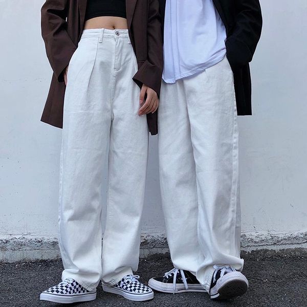 women's jeans retro lazy casual wide-leg japanese mopping pants men and women high-waist straight-leg pure white, Blue
women's jeans retro lazy casual wide-leg japanese mopping pants men and women high-waist straight-leg pure white, Blue