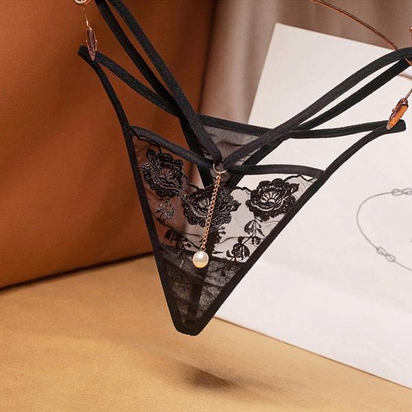 women's panties women temptation lady erotic thong embroidered hollow perspective g-string mesh lace underwear cross belt lingerie, Black;pink
women's panties women temptation lady erotic thong embroidered hollow perspective g-string mesh lace underwear cross belt lingerie, Black;pink