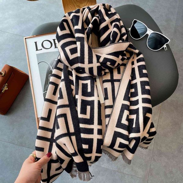 shawl imitation cashmere scarf for women in autumn and winter versatile geometric jacquard decoration air conditioning warm thickened, Blue;gray
shawl imitation cashmere scarf for women in autumn and winter versatile geometric jacquard decoration air conditioning warm thickened, Blue;gray