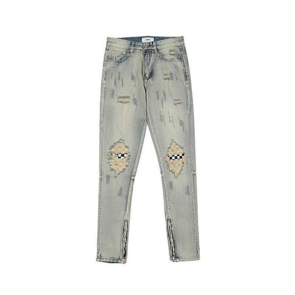 men's jeans high street ins same straight tube loose casual wash worn cat checkerboard patch cloth beard jeans, Blue
men's jeans high street ins same straight tube loose casual wash worn cat checkerboard patch cloth beard jeans, Blue