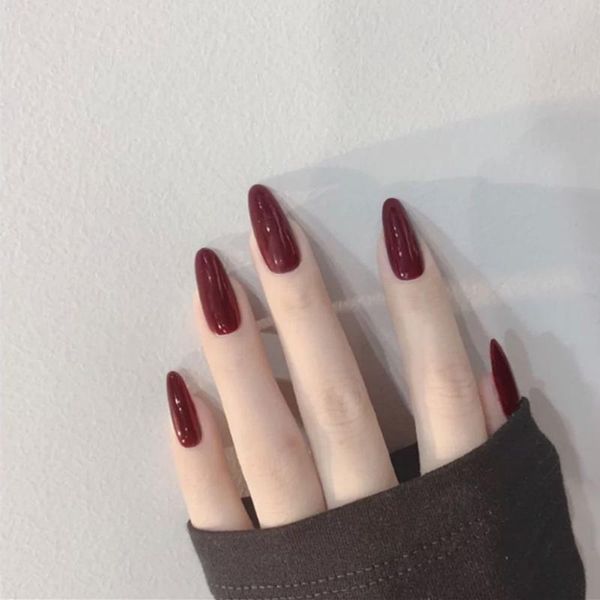 false nails full cover jelly color fake wearable nail tips long almond tip, Red;gold
false nails full cover jelly color fake wearable nail tips long almond tip, Red;gold