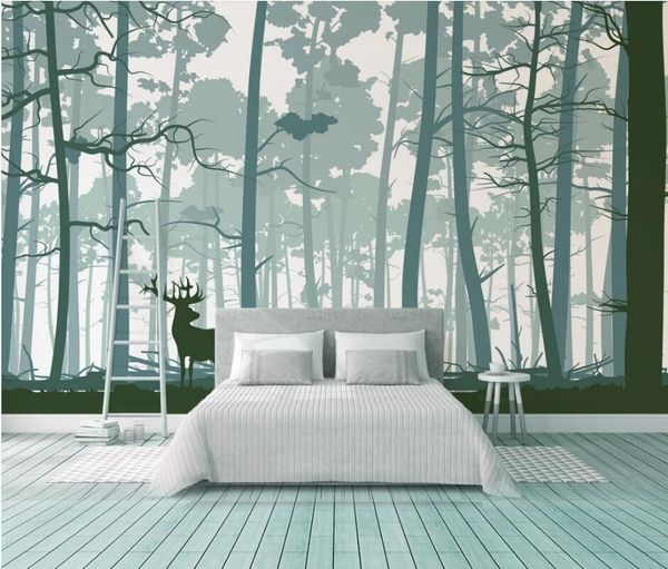 wallpapers ainyoousem nordic hand painted elk forest background wall papier peint papel de parede wallpaper 3d stickers
wallpapers ainyoousem nordic hand painted elk forest background wall papier peint papel de parede wallpaper 3d stickers