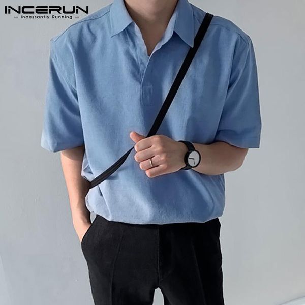 summer men shirt turn down collar 2021 short sleeve casual solid color streetwear breathable shirts camisas s-5xl men's, White;black
summer men shirt turn down collar 2021 short sleeve casual solid color streetwear breathable shirts camisas s-5xl men's, White;black