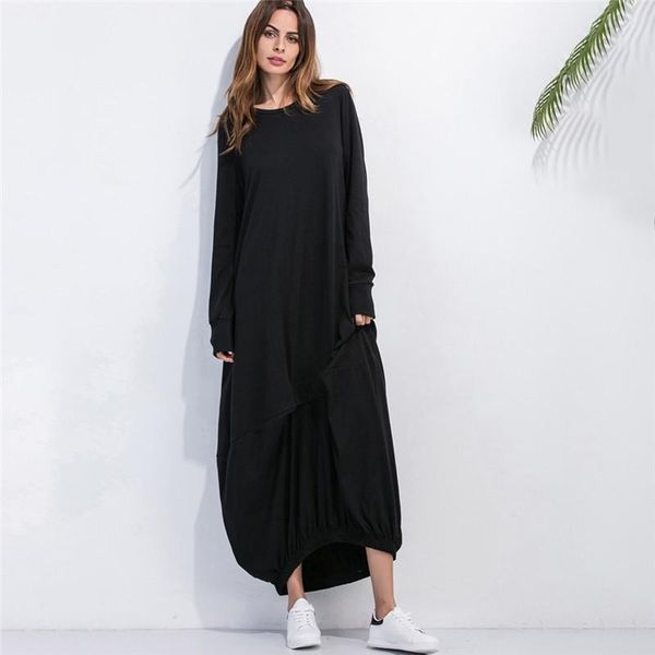 casual dresses long sleeved loose plain hemline elastic band t shirt dress prom party women beach spring autumn, Black;gray
casual dresses long sleeved loose plain hemline elastic band t shirt dress prom party women beach spring autumn, Black;gray