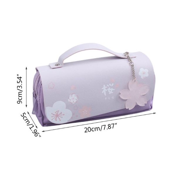 cherry blossoms pu leather student pencil case double zipper large capacity 32ca bags
cherry blossoms pu leather student pencil case double zipper large capacity 32ca bags