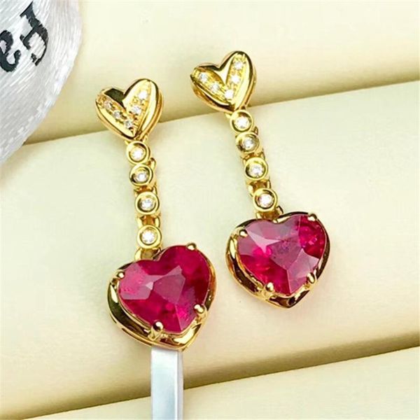 heart natural red ruby gemstone 14k gold garnet earring for women aretes de mujer bizuteria wedding drop earrings jewelry dangle & chandelie, Silver
heart natural red ruby gemstone 14k gold garnet earring for women aretes de mujer bizuteria wedding drop earrings jewelry dangle & chandelie, Silver