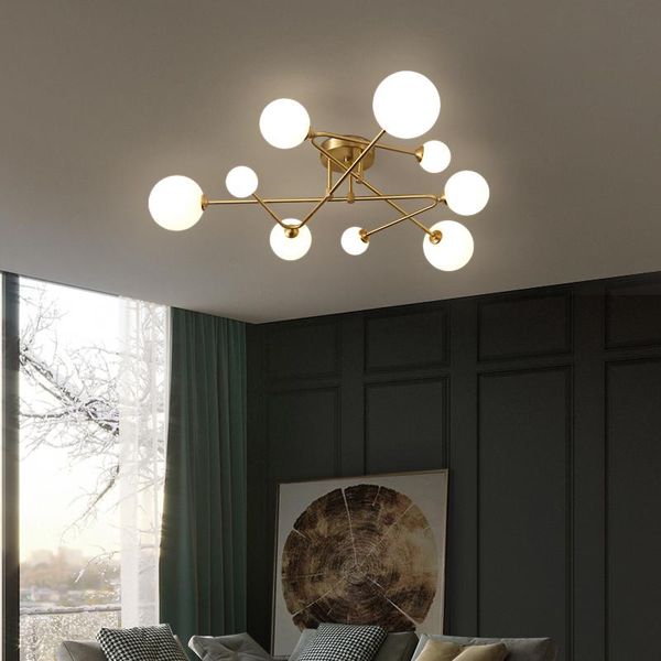 nordic copper led ceiling chandelier lamp gold glass ball lighting fixtures decoration for indoor living room bedroom lights
nordic copper led ceiling chandelier lamp gold glass ball lighting fixtures decoration for indoor living room bedroom lights