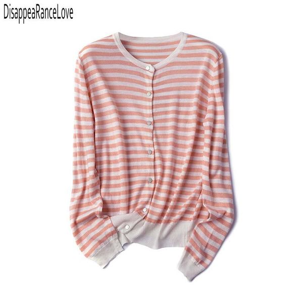women's knits & tees sweet button down sweater cardigan women loose knit coat autumn spring casual lady long sleeve o neck stripe outer, White
women's knits & tees sweet button down sweater cardigan women loose knit coat autumn spring casual lady long sleeve o neck stripe outer, White
