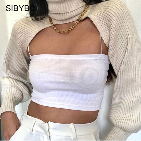 sibybo autumn winter turtleneck knitted sweater women black long sleeve short pullover 2021 female casual streetwear, Black;white
sibybo autumn winter turtleneck knitted sweater women black long sleeve short pullover 2021 female casual streetwear, Black;white