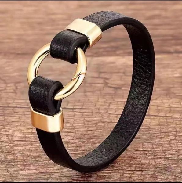 beaded, strands fashion trend leather men's jewelry metal round spring buckle simple rope bracelet women's gift, Black
beaded, strands fashion trend leather men's jewelry metal round spring buckle simple rope bracelet women's gift, Black