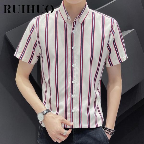 men's casual shirts ruihuo striped shirt men clothing summer harajuku short sleeve japanese streetwear -5xl 2021 arrivals, White;black
men's casual shirts ruihuo striped shirt men clothing summer harajuku short sleeve japanese streetwear -5xl 2021 arrivals, White;black