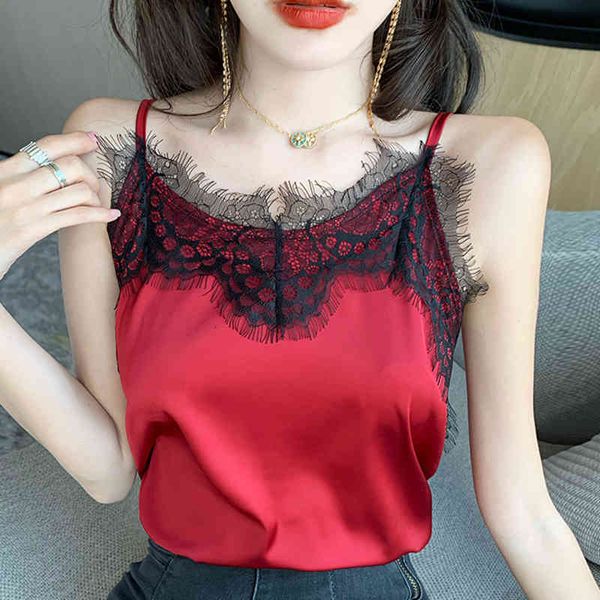 women's tanks & camis lace patchwork cami satin silk backless camisole off shoulder summer white tank women clothes woman vetement femm
women's tanks & camis lace patchwork cami satin silk backless camisole off shoulder summer white tank women clothes woman vetement femm