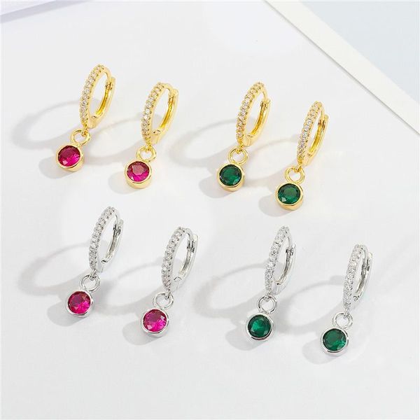 hoop & huggie 1pair minimalist round zircon small earrings for women fashion shiny crystal circle geometric ball pendant ear stud jewelry, Golden;silver
hoop & huggie 1pair minimalist round zircon small earrings for women fashion shiny crystal circle geometric ball pendant ear stud jewelry, Golden;silver