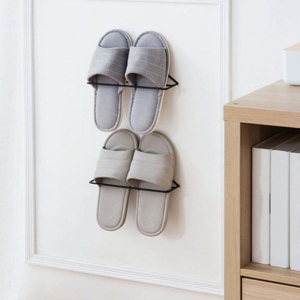 wall mounted adhesive metal shoes rack hanging sticky shelf holder home storage organizer clothing & wardrobe
wall mounted adhesive metal shoes rack hanging sticky shelf holder home storage organizer clothing & wardrobe