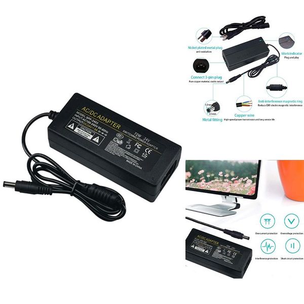 smart home control universal dc5525 ac 100v-240v to dc 24v 3a power switch adapter 72w switching supply
smart home control universal dc5525 ac 100v-240v to dc 24v 3a power switch adapter 72w switching supply