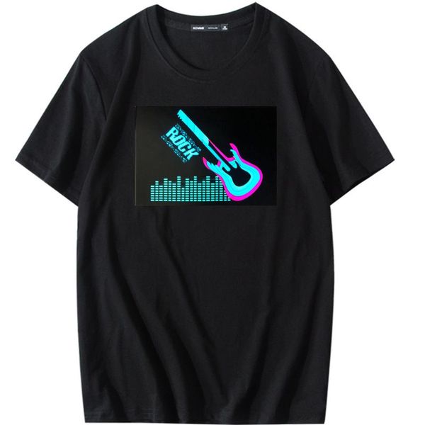 guitar pattern custom music activation led light el t-shirt visual impact party shirt round neck american short sleeve 100% cotton, White;black
guitar pattern custom music activation led light el t-shirt visual impact party shirt round neck american short sleeve 100% cotton, White;black