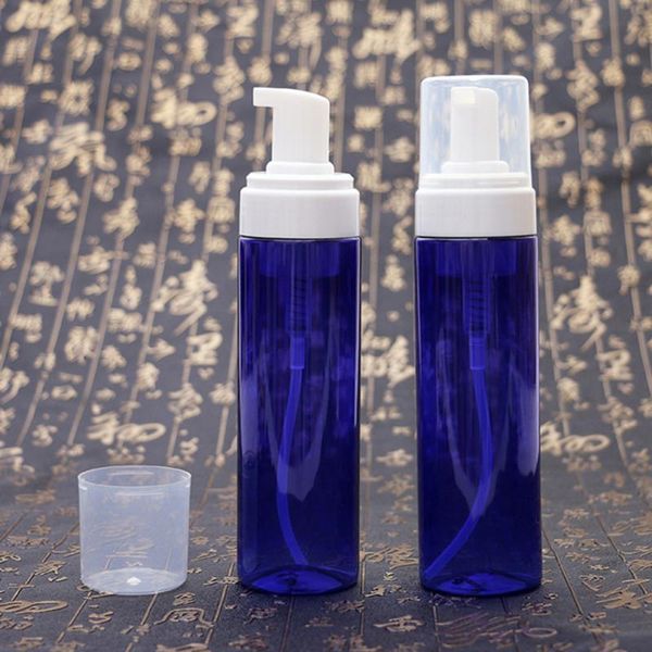 2pcs 200ml press-type bubbler empty cleanser bottle cosmetics container for travel home (clear+blue) storage bottles & jars 
2pcs 200ml press-type bubbler empty cleanser bottle cosmetics container for travel home (clear+blue) storage bottles & jars