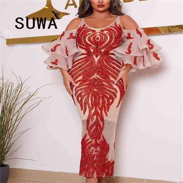 recommend style red sequins patchwork elegant woman dress party and wedding gowns midi ladies 210525, Black;gray
recommend style red sequins patchwork elegant woman dress party and wedding gowns midi ladies 210525, Black;gray