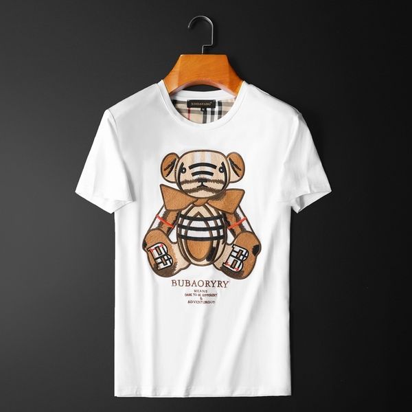 fashion t shirts 2021 summer men's short sleeve high end mercerized cotton round neck, White;black
fashion t shirts 2021 summer men's short sleeve high end mercerized cotton round neck, White;black