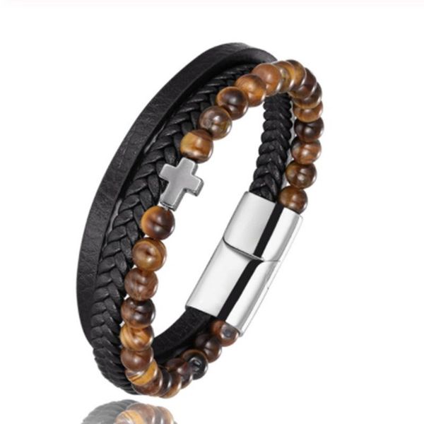 charm bracelets multilayer leather woven natural stone beaded men's and women's fashion punk style rock roll party jewelry gifts, Golden;silver
charm bracelets multilayer leather woven natural stone beaded men's and women's fashion punk style rock roll party jewelry gifts, Golden;silver