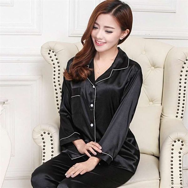 satin silk pajamas for women summer pyjamas home clothes women nightwear pajama set long nightgown plus size sleepwear 210928, Black;red
satin silk pajamas for women summer pyjamas home clothes women nightwear pajama set long nightgown plus size sleepwear 210928, Black;red
