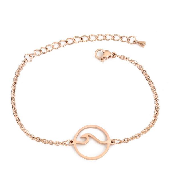link, chain fashion stainless steel bracelet femme rose gold silver wave bracelets for women beach party jewelry charm bijoux gifts, Black
link, chain fashion stainless steel bracelet femme rose gold silver wave bracelets for women beach party jewelry charm bijoux gifts, Black