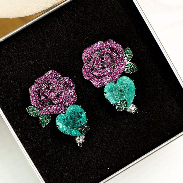 stud fashion black gold color jewelry pink rose flowers earring for women girl year gifts austrian heart crystal earrings, Golden;silver
stud fashion black gold color jewelry pink rose flowers earring for women girl year gifts austrian heart crystal earrings, Golden;silver