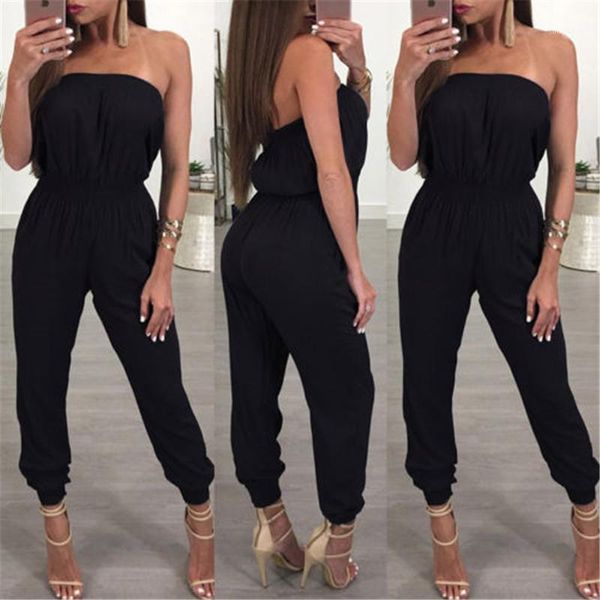 black strapless jumpsuit women sleeveless summer 2021 office work wear elegant casual clothes set rompers women's swimwear, White;black
black strapless jumpsuit women sleeveless summer 2021 office work wear elegant casual clothes set rompers women's swimwear, White;black
