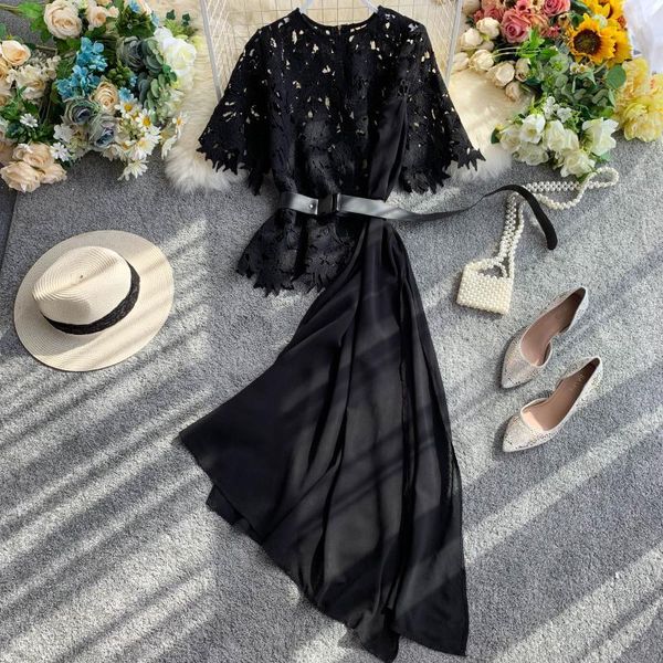 women's blouses & shirts european summer design sense niche chiffon irregular ruffle stitching hollow lace women fashion streetwear 20, White
women's blouses & shirts european summer design sense niche chiffon irregular ruffle stitching hollow lace women fashion streetwear 20, White
