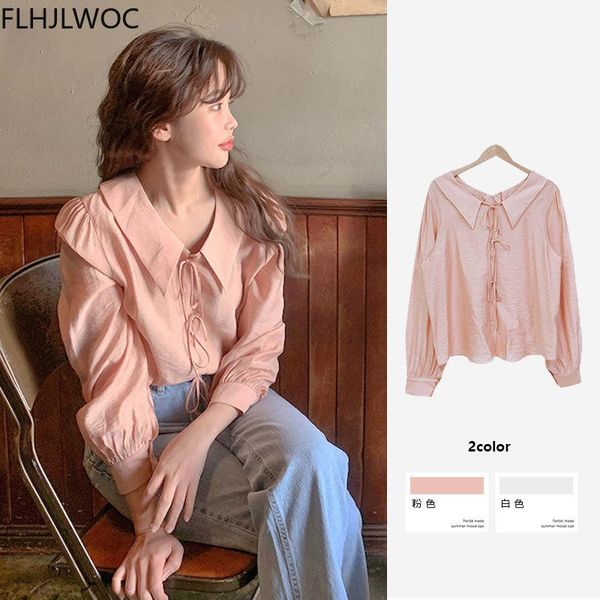 spring fall korean style shirts blouses women preppy flare sleeve cute sweet girls cross criss blusas 's & women's, White
spring fall korean style shirts blouses women preppy flare sleeve cute sweet girls cross criss blusas 's & women's, White