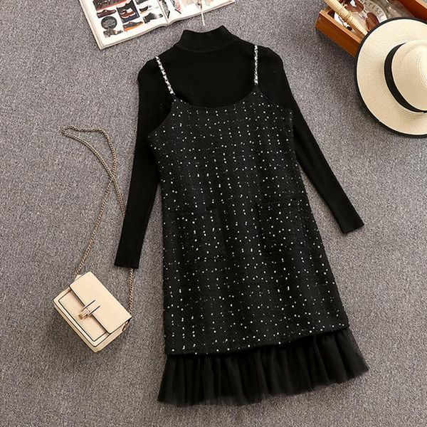 two piece dress western style ichoix dressed in two pieces autumn long sleeve of knitted wool suit women korean set black pqb3, White
two piece dress western style ichoix dressed in two pieces autumn long sleeve of knitted wool suit women korean set black pqb3, White