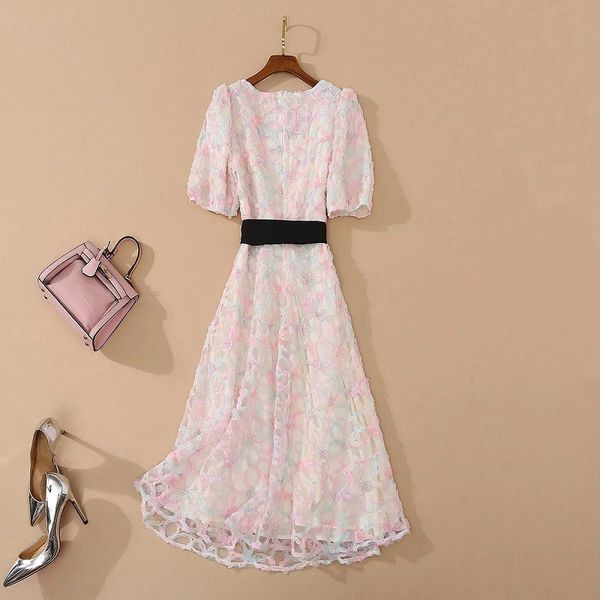 dresses summer wedding party vestidos women square collar appliques raiow color flower deco midi sweet, Black;gray
dresses summer wedding party vestidos women square collar appliques raiow color flower deco midi sweet, Black;gray