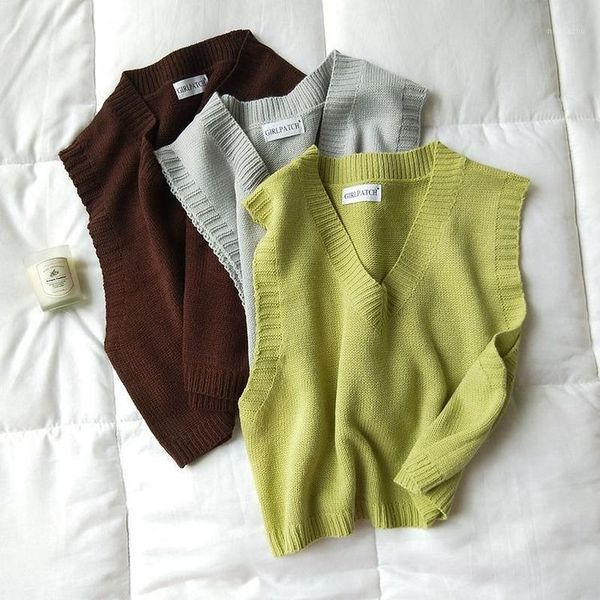 women's sweaters women v-neck knitted vest 2021 spring autumn sweater vests short female casual sleeveless twist knit pullovers, White;black
women's sweaters women v-neck knitted vest 2021 spring autumn sweater vests short female casual sleeveless twist knit pullovers, White;black
