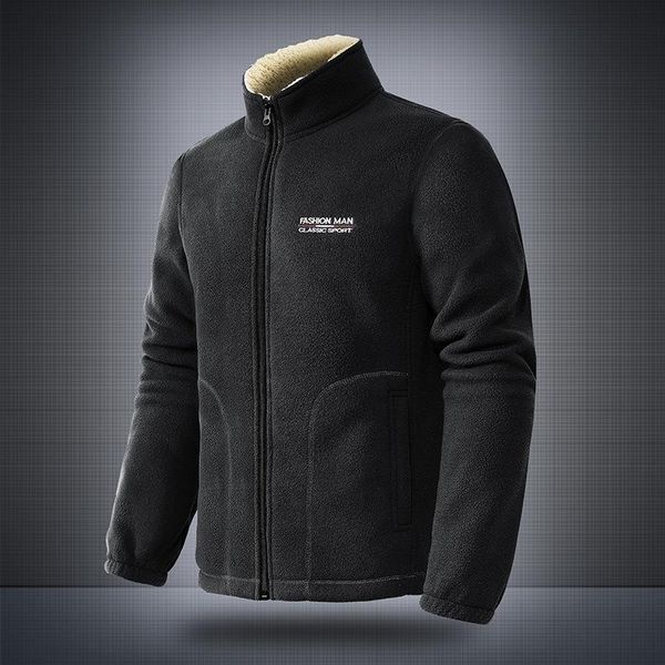 men's hoodies & sweatshirts cashmere jacket plush thickened korean fashion winter fleece cardigan sweater warm, Black
men's hoodies & sweatshirts cashmere jacket plush thickened korean fashion winter fleece cardigan sweater warm, Black