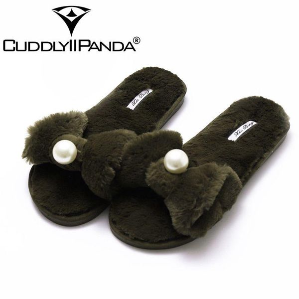 women flock warm slippers autumn winter ladies designer butterfly-knot pearl shoes home fur, Black
women flock warm slippers autumn winter ladies designer butterfly-knot pearl shoes home fur, Black
