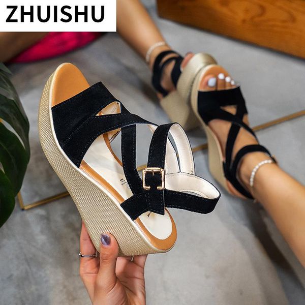 sandals 2021 summer women's outdoor comfortable casual wedges platform fashion vintage buckle open toe shoes for woman, Black
sandals 2021 summer women's outdoor comfortable casual wedges platform fashion vintage buckle open toe shoes for woman, Black