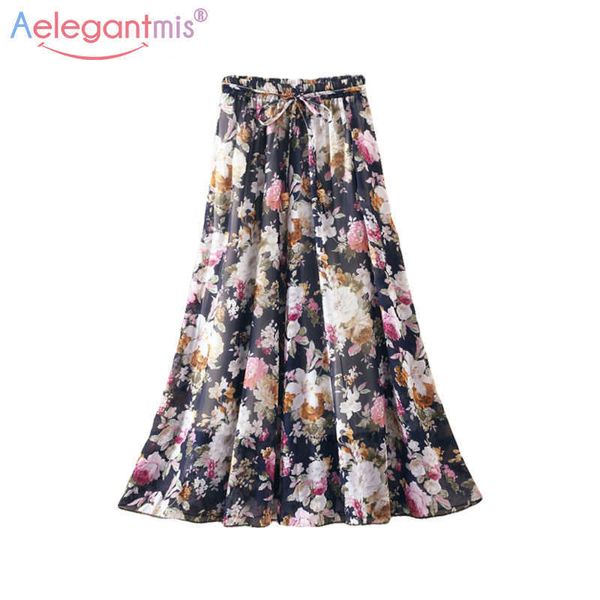 aelegantmis women bohemian summer beach skirt with belt ladies floral print chiffon long high waist big hem boho s 210607, Black
aelegantmis women bohemian summer beach skirt with belt ladies floral print chiffon long high waist big hem boho s 210607, Black