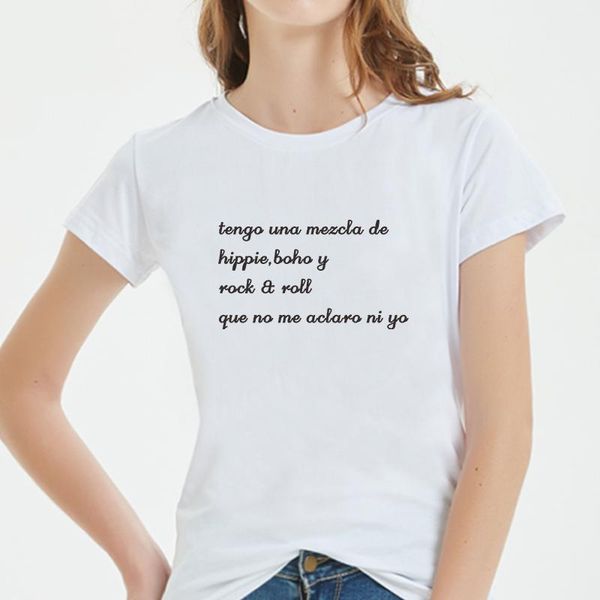 women's t-shirt hipster t-shirts funny spanish phrase básico camiseta mujer short sleeve print graphic for lady clothes tee, White
women's t-shirt hipster t-shirts funny spanish phrase básico camiseta mujer short sleeve print graphic for lady clothes tee, White