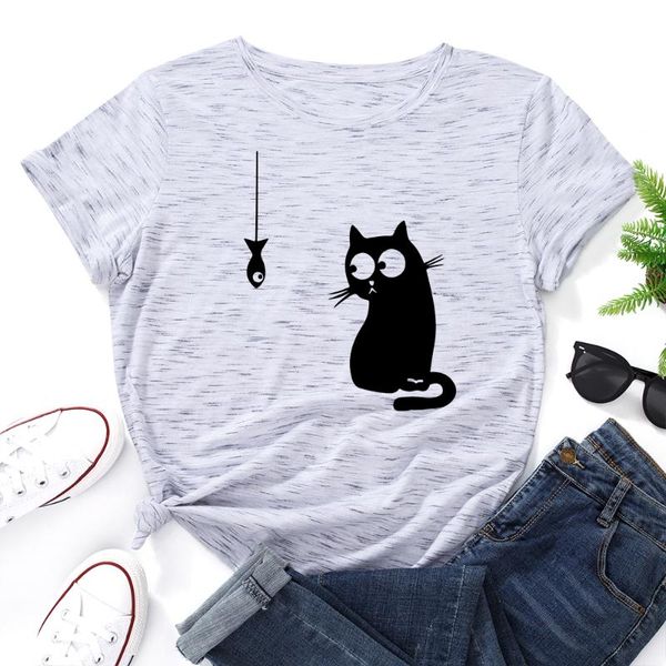 women's t-shirt graphic t shirts for women cotton short sleeve tee female shirt summer casual print clothes gifts funny black cat fish, White
women's t-shirt graphic t shirts for women cotton short sleeve tee female shirt summer casual print clothes gifts funny black cat fish, White