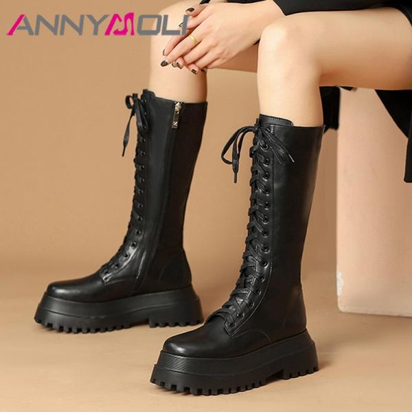 boots annymoli women shoes real leather riding platform flat knee high round toe zipper ladies long autumn black 39
boots annymoli women shoes real leather riding platform flat knee high round toe zipper ladies long autumn black 39