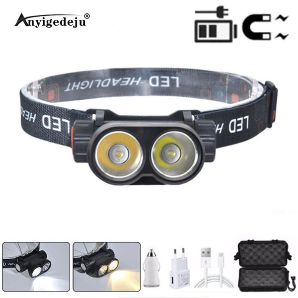 portable led headlamp usb rechargeable xpe headlight super bright waterproof fishing lantern with magnet front torch headlamps
portable led headlamp usb rechargeable xpe headlight super bright waterproof fishing lantern with magnet front torch headlamps