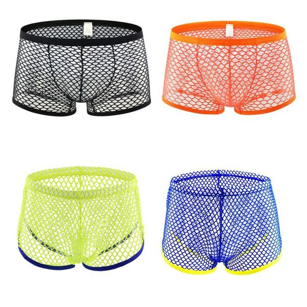 underpants men's low-waisted underwear transparent gauze boxers u convex design fishing net alternative seduction extra size, Black;white
underpants men's low-waisted underwear transparent gauze boxers u convex design fishing net alternative seduction extra size, Black;white